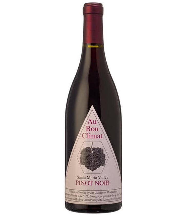 Au Bon Climat Santa Maria Valley Pinot Noir wine bottle - classic California Pinot Noir