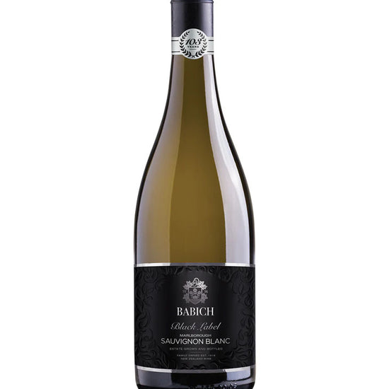 Babich Black Label Sauvignon Blanc 2023 wine bottle from Marlborough, New Zealand – premium estate-grown white wine