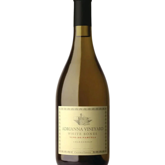 Catena Zapata Adrianna Vineyard White Bones Chardonnay 2022 premium Argentinian white wine bottle