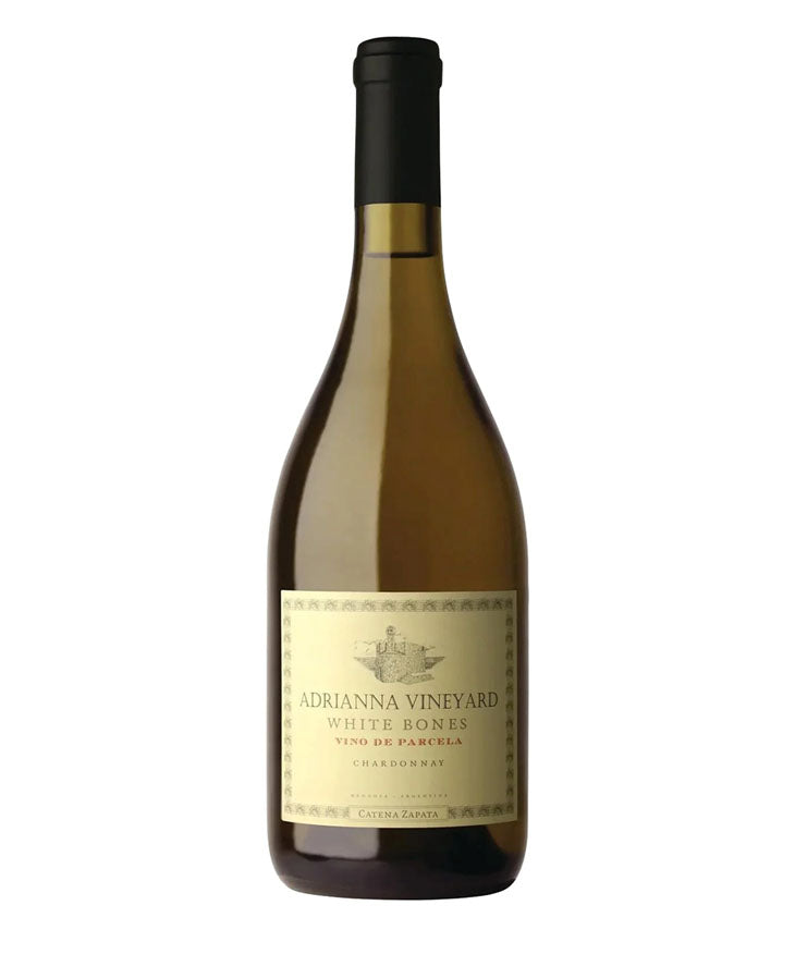 Catena Zapata Adrianna Vineyard White Bones Chardonnay 2022 premium Argentinian white wine bottle