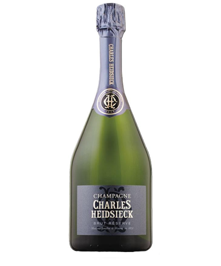 Charles Heidsieck Brut Réserve NV Champagne bottle with blue foil and label