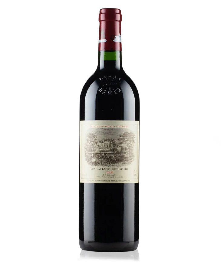 Château Lafite Rothschild 2000 vintage red wine bottle from Pauillac, Bordeaux