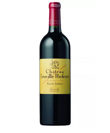 Bottle of Château Léoville Poyferré 2011 Saint-Julien red wine – French Bordeaux blend with elegant label and red capsule