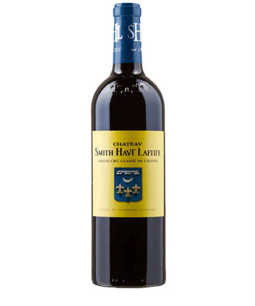 Chateau Smith Haut Lafitte 2019 Grand Cru Classe de Graves red wine bottle with blue and yellow label