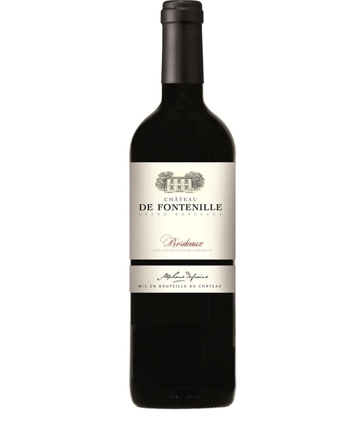 Bottle of Château de Fontenille Bordeaux Rouge Passion 2020 red wine – Grand Bordeaux AOC French wine