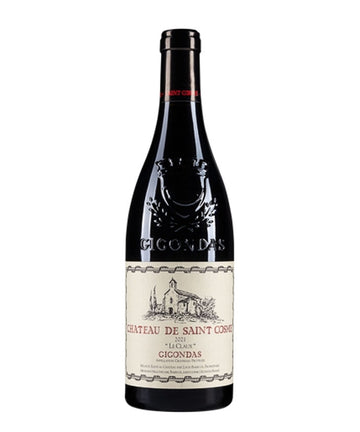 Bottle of Château de Saint Cosme Gigondas "Le Claux" 2021 red wine, Rhône Valley Grenache-based blend