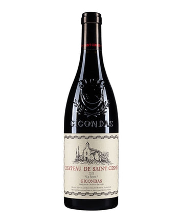 Bottle of Château de Saint Cosme Gigondas "Le Poste" 2021 vintage red wine from southern Rhône, France