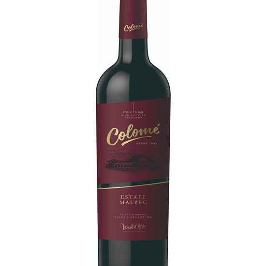 Colomé Estate Malbec 2022 wine bottle from Salta, Argentina – high altitude red wine from Valle Calchaquí vineyards