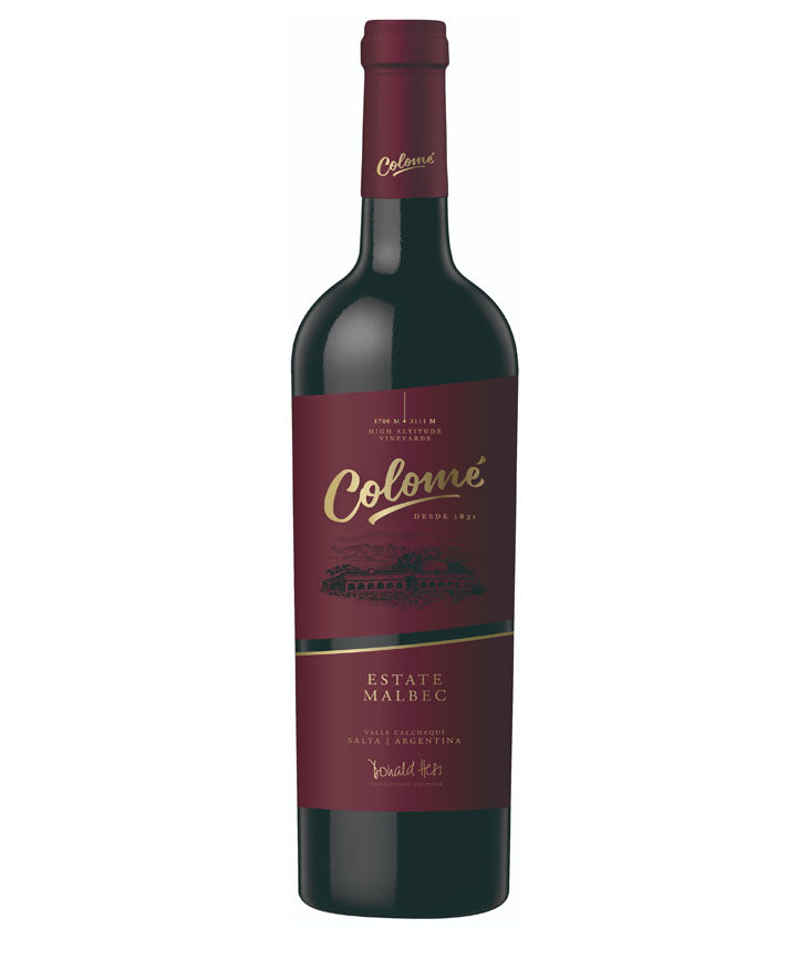 Colomé Estate Malbec 2022 wine bottle from Salta, Argentina – high altitude red wine from Valle Calchaquí vineyards