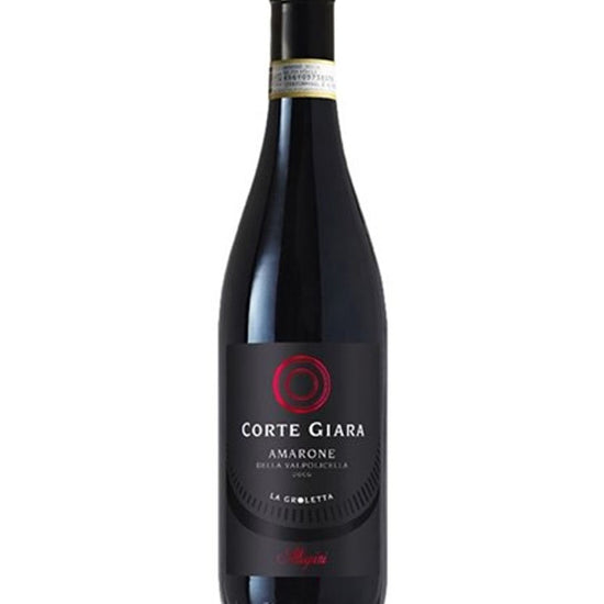 Bottle of Corte Giara Amarone della Valpolicella La Groletta 2021 Italian red wine by Allegrini