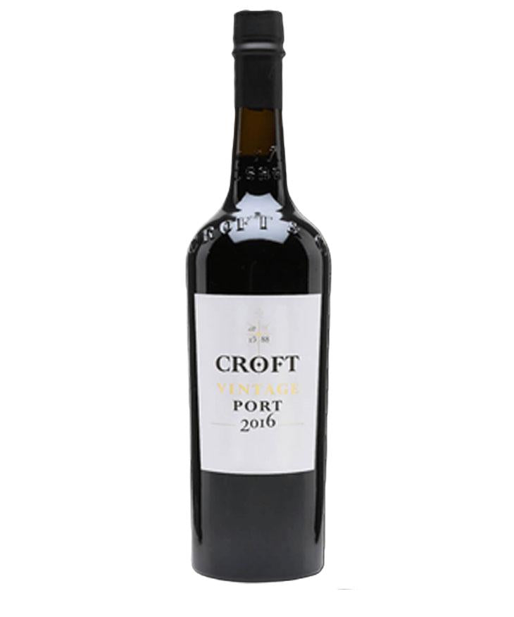Croft Vintage Port 2016 bottle – classic Portuguese port wine with deep ruby colour and rich flavour profile
