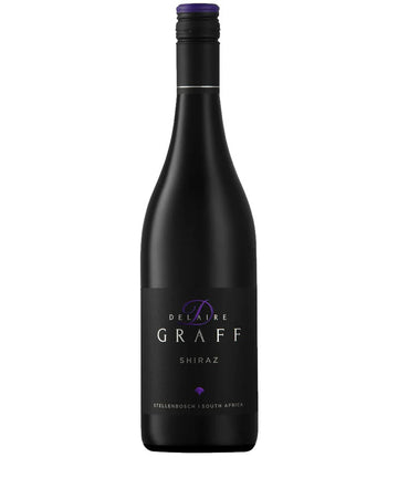 Delaire Graff Shiraz 2019 wine bottle from Stellenbosch South Africa – premium red wine with elegant black label