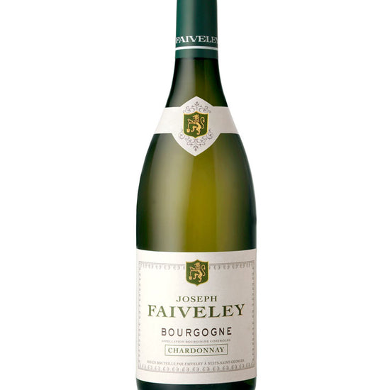 Bottle of Domaine Faiveley Bourgogne Chardonnay 2020 French white wine