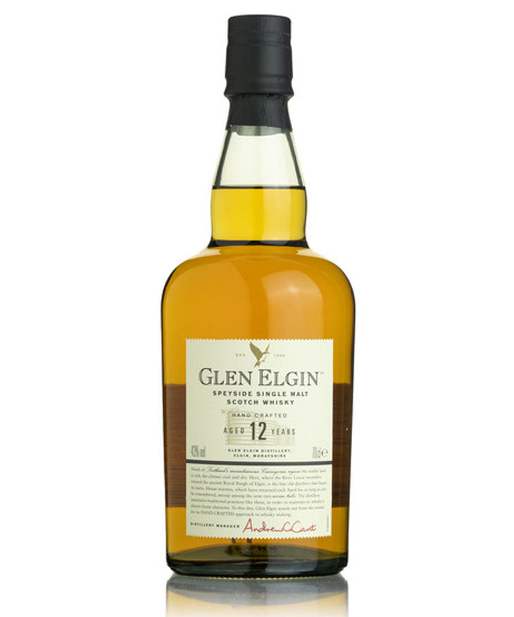 Glen Elgin 12 Year Old Speyside Single Malt Scotch Whisky – smooth, hand-crafted whisky with fruity character