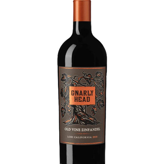 Gnarly Head Old Vine Zinfandel 2020 wine bottle - bold Lodi California red wine with iconic label