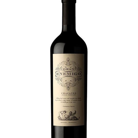 Gran Enemigo Chacayes 2020 Cabernet Franc wine bottle – premium Argentine red from Chacayes vineyard