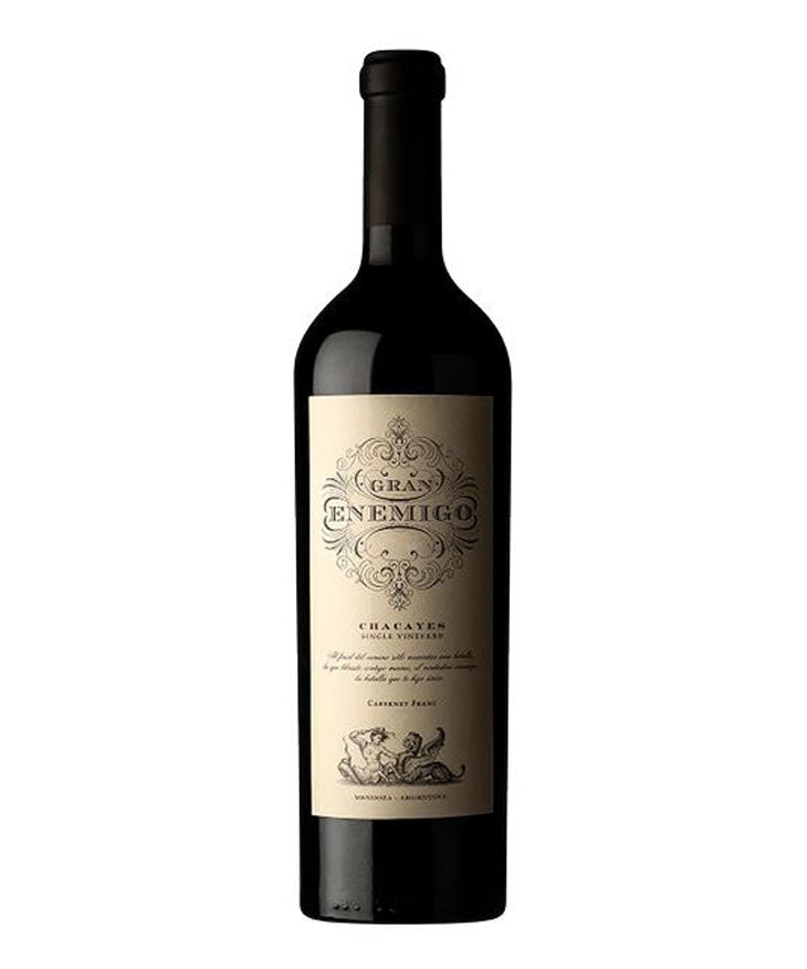 Gran Enemigo Chacayes 2020 Cabernet Franc wine bottle – premium Argentine red from Chacayes vineyard
