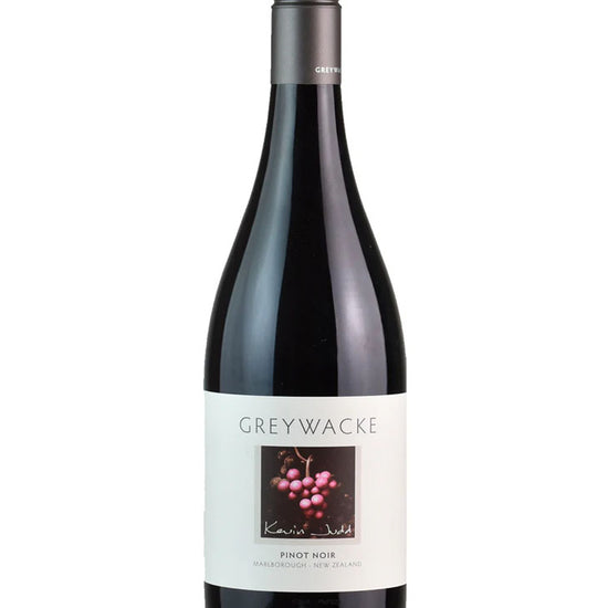 Bottle of Greywacke Pinot Noir 2019 red wine from Marlborough New Zealand with screw cap