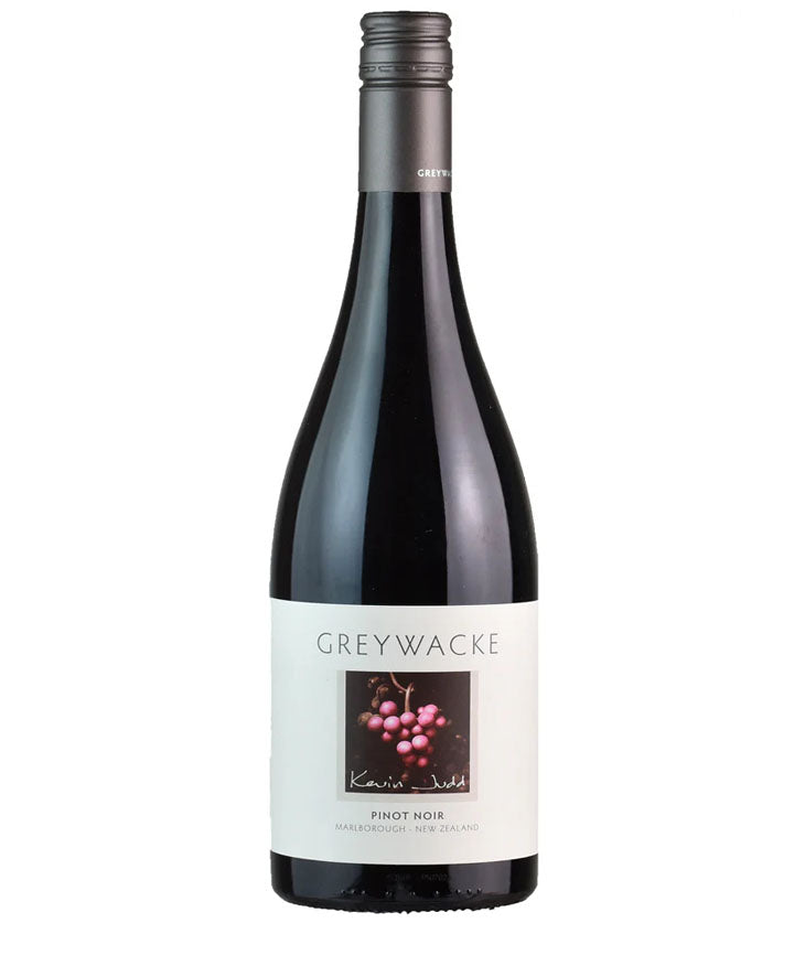 Bottle of Greywacke Pinot Noir 2019 red wine from Marlborough New Zealand with screw cap