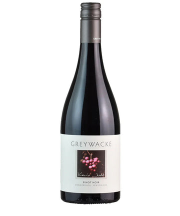 Bottle of Greywacke Pinot Noir 2019 red wine from Marlborough New Zealand with screw cap