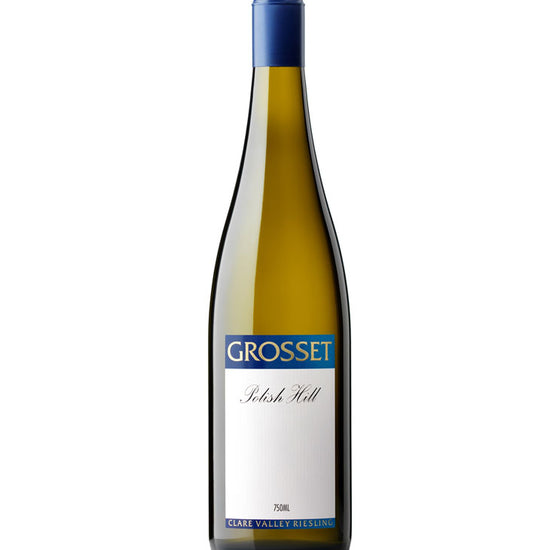 Grosset Polish Hill Clare Valley Riesling 750ml wine bottle with blue cap