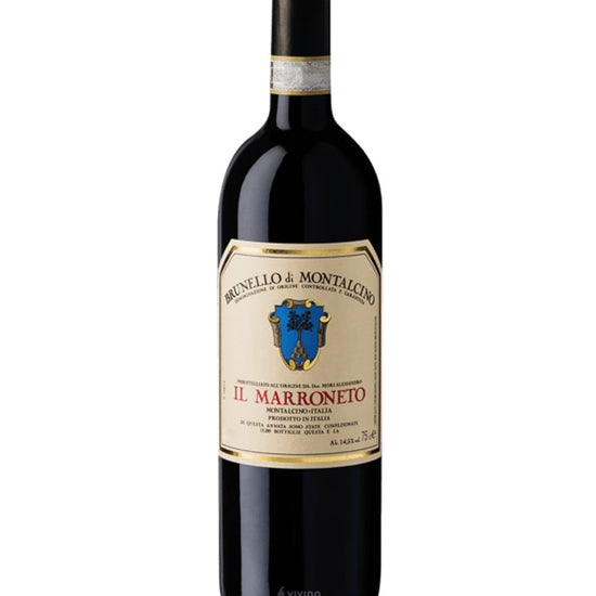 Il Marroneto Brunello di Montalcino 2018 vintage red wine bottle with classic label