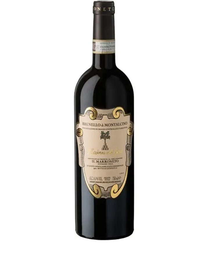 Il Marroneto Madonna delle Grazie Brunello di Montalcino 2017 premium red wine bottle