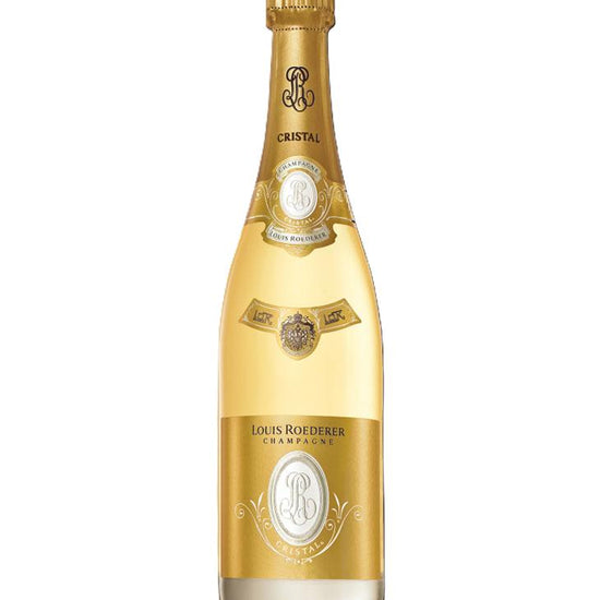 Louis Roederer Cristal Brut 2008 Magnum Champagne with iconic gold bottle and detailed label