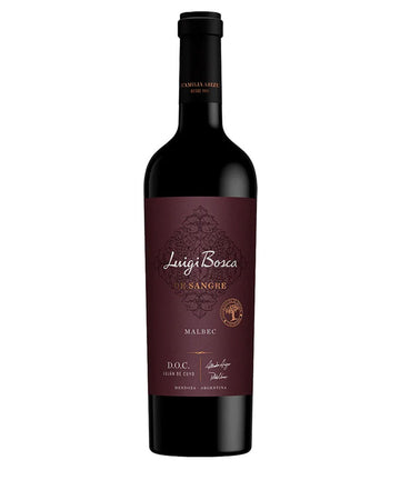 Luigi Bosca De Sangre D.O.C. Malbec 2023 red wine bottle from Mendoza, Argentina – premium Argentine Malbec