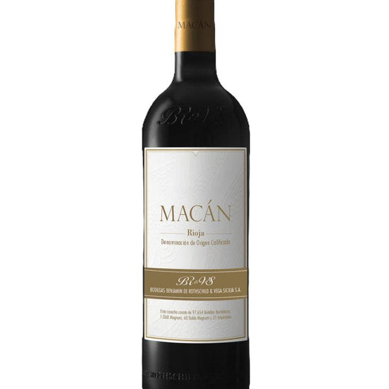 Macán 2018 Rioja red wine bottle, Bodegas Benjamin de Rothschild & Vega Sicilia