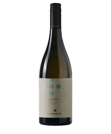 Mandrarossa Fiano 2023 white wine bottle – Terre Siciliane IGT, Italian dry white wine with elegant label design