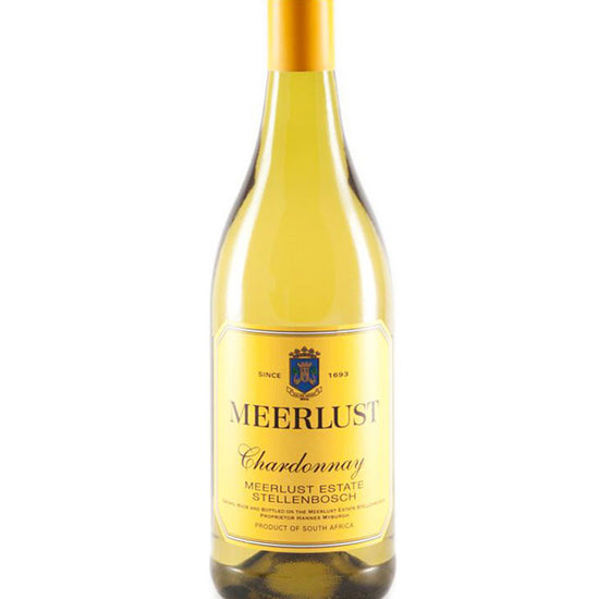 Meerlust Chardonnay 2022 white wine bottle from Meerlust Estate Stellenbosch South Africa