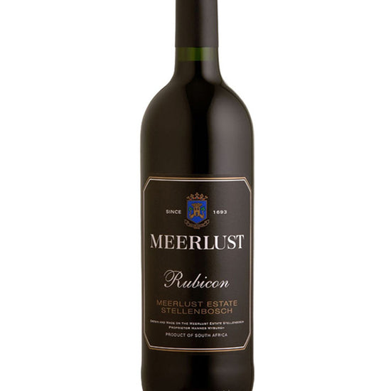 Meerlust Rubicon 2018 red wine bottle from Meerlust Estate Stellenbosch South Africa