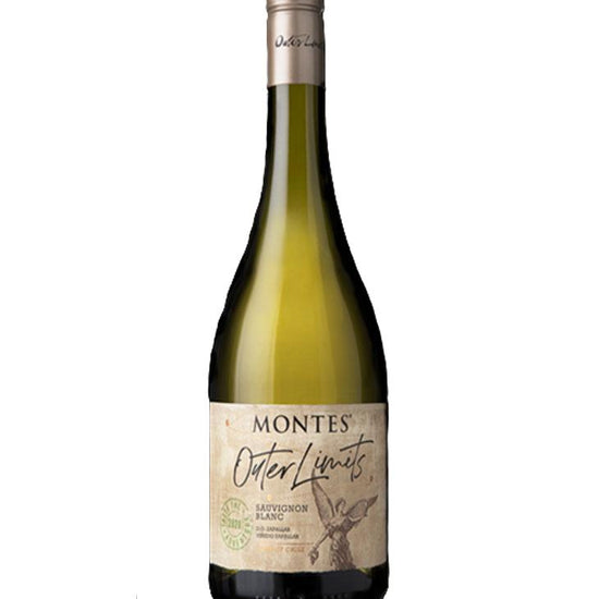 Outer Limits by Montes Sauvignon Blanc 2024 white wine bottle from Zapallar, Chile