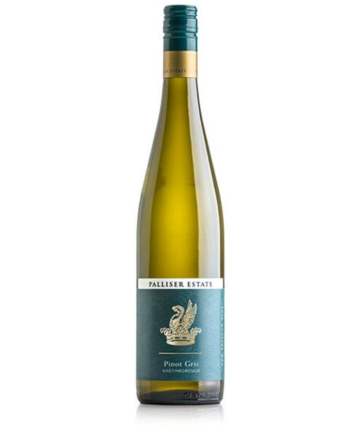 Palliser Estate Pinot Gris 2022 wine bottle from Martinborough, New Zealand – aromatic and fresh white wine