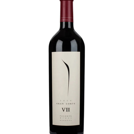 Pulenta Estate Gran Corte VII 2010 premium red blend wine bottle from Mendoza, Argentina