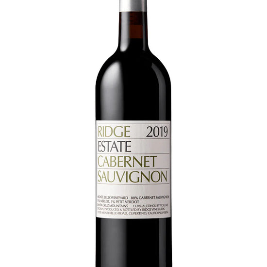 Ridge Estate Cabernet Sauvignon 2019 from Monte Bello Vineyard, Santa Cruz Mountains