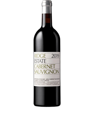 Ridge Estate Cabernet Sauvignon 2019 from Monte Bello Vineyard, Santa Cruz Mountains