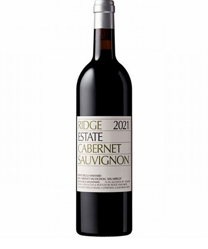 Ridge Estate Cabernet Sauvignon 2021, Santa Cruz Mountains red wine blend