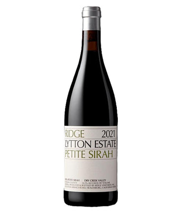 Ridge Lytton Estate Petite Sirah 2021 red wine bottle from Sonoma County, Dry Creek Valley