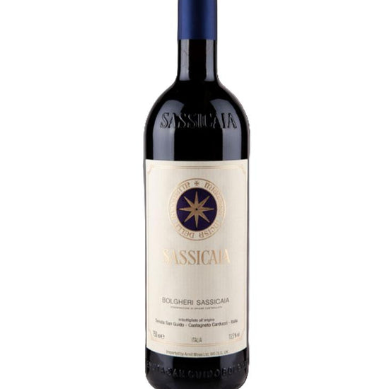 Bottle of Sassicaia 2020 Italian red wine from Bolgheri, Tuscany - Tenuta San Guido