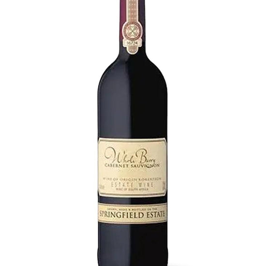 Springfield Estate Whole Berry Cabernet Sauvignon 2021 – South African red wine with vintage cream label