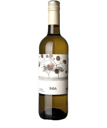 Basa Blanco 2023 Rueda white wine bottle by Telmo Rodríguez with modern artistic label, Spanish Verdejo wine