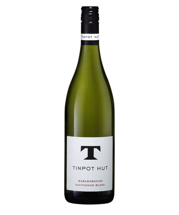 Tinpot Hut Sauvignon Blanc 2023 wine bottle – classic Marlborough white wine with minimalist white label.