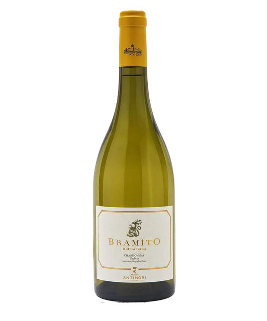 Bottle of Bramito della Sala Chardonnay Umbria IGT 2022 by Castello della Sala - Antinori white wine