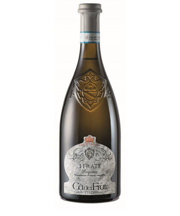 Bottle of Ca dei Frati I Frati Lugana DOC Italian white wine, elegant dry wine from Lake Garda, Italy