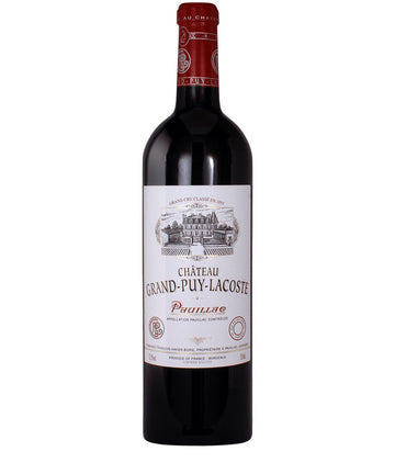 Château Grand-Puy-Lacoste 2015 red wine bottle from Pauillac Bordeaux France