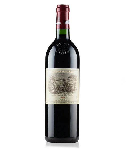 Château Lafite Rothschild 2000 vintage red wine bottle from Pauillac, Bordeaux