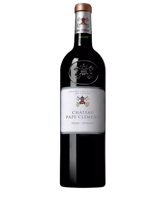 Château Pape Clément 2020 Pessac-Léognan Grand Cru Classé red wine with embossed crest and silver label