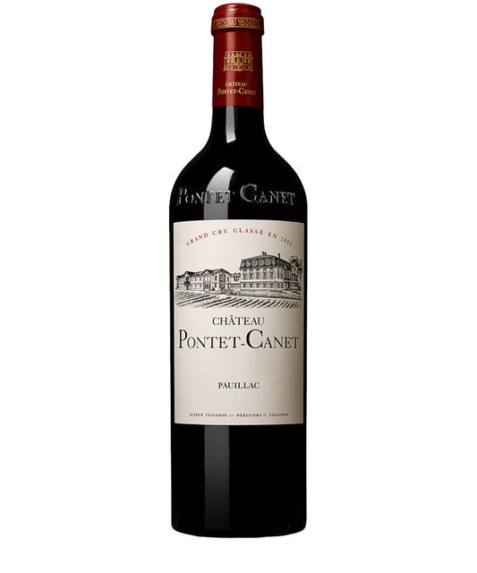 Château Pontet-Canet 2015 red wine bottle from Pauillac Grand Cru Classé vineyard